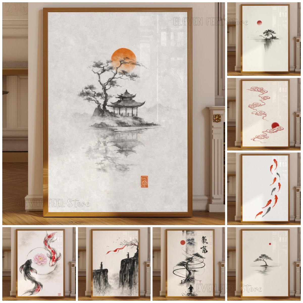 Japanese Ink Tree Poster Wabi  - Japanese Minimalist Lifestyle avis et prix