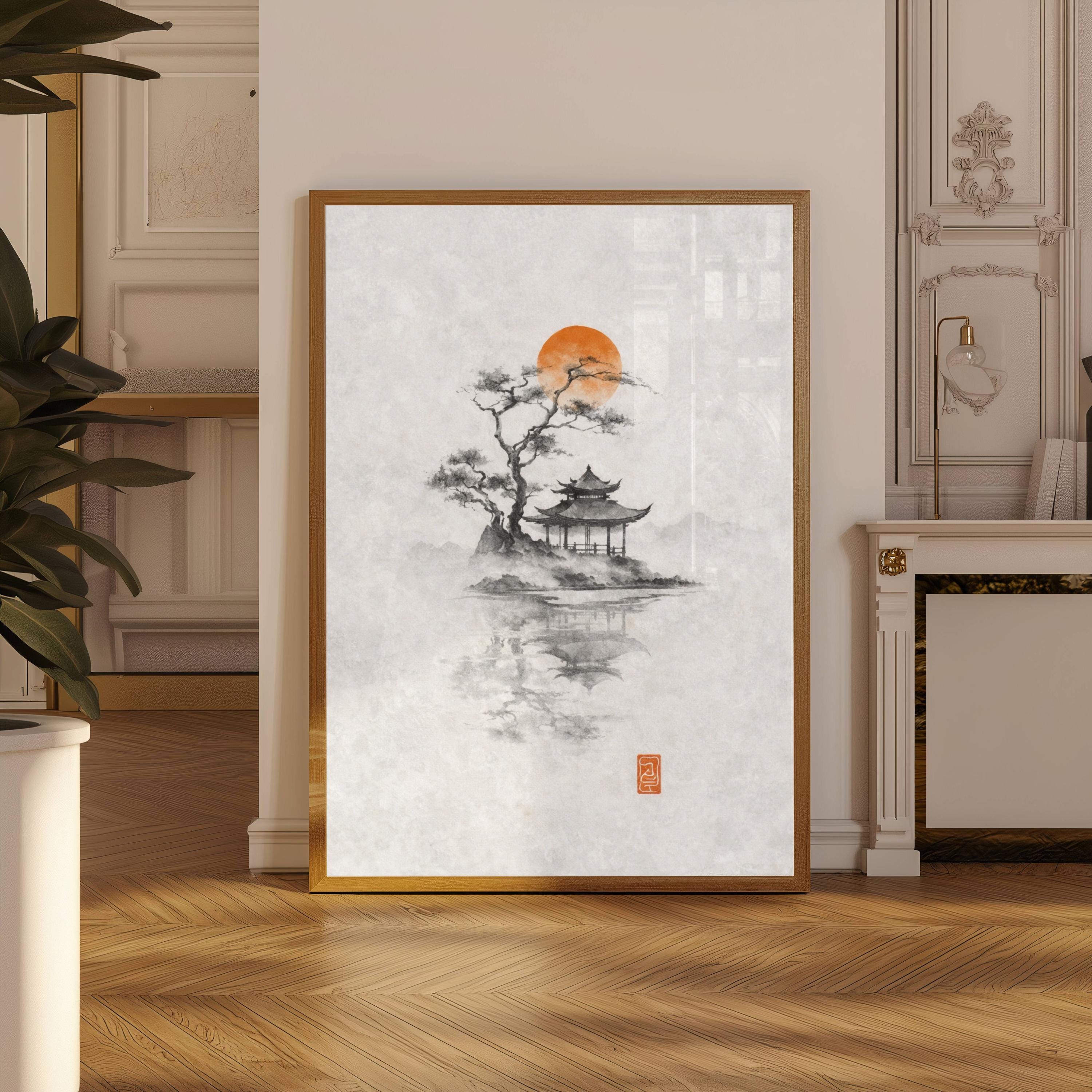 Japanese Ink Tree Poster Wabi  - Japanese Minimalist Lifestyle avis et prix