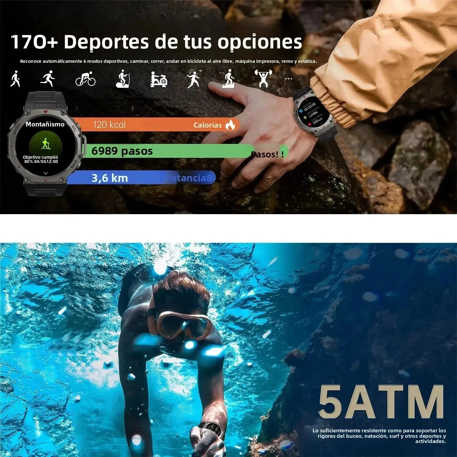 Men's Smart Watch GPS AMOLED T - Japanese Active Lifestyle avis et prix
