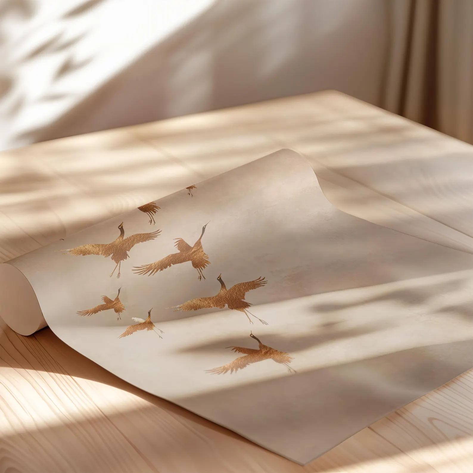 3PCS Golden Cranes Japanese Po - Japanese Minimalist Lifestyle avis et prix