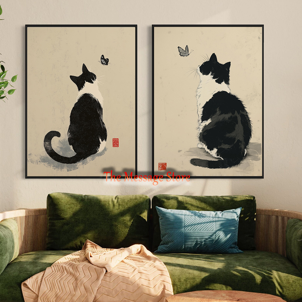 Black Cow Cat Japanese Minimal - Japanese Minimalist Lifestyle avis et prix