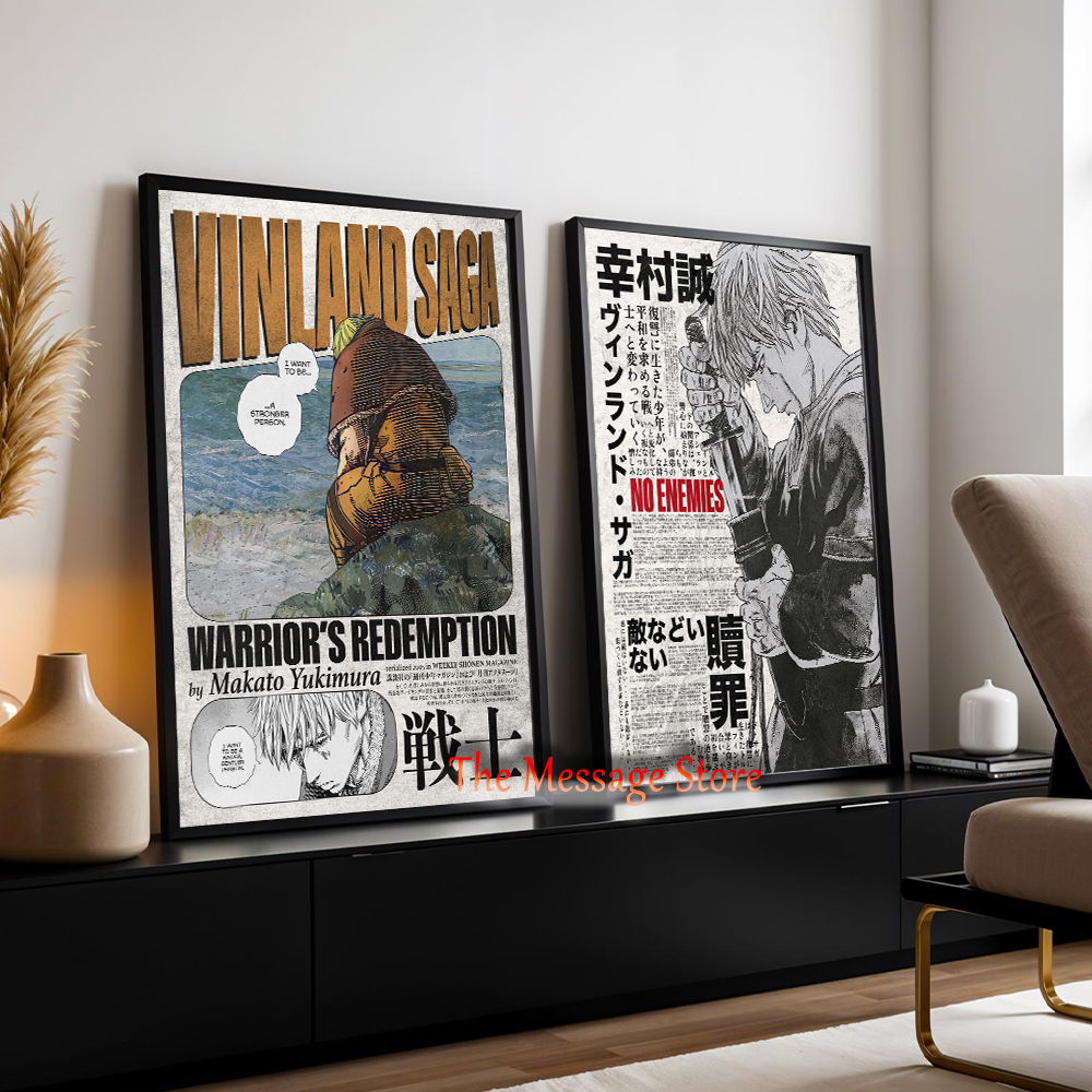 Vinland Saga Anime Manga Poste - Japanese Minimalist Lifestyle avis et prix